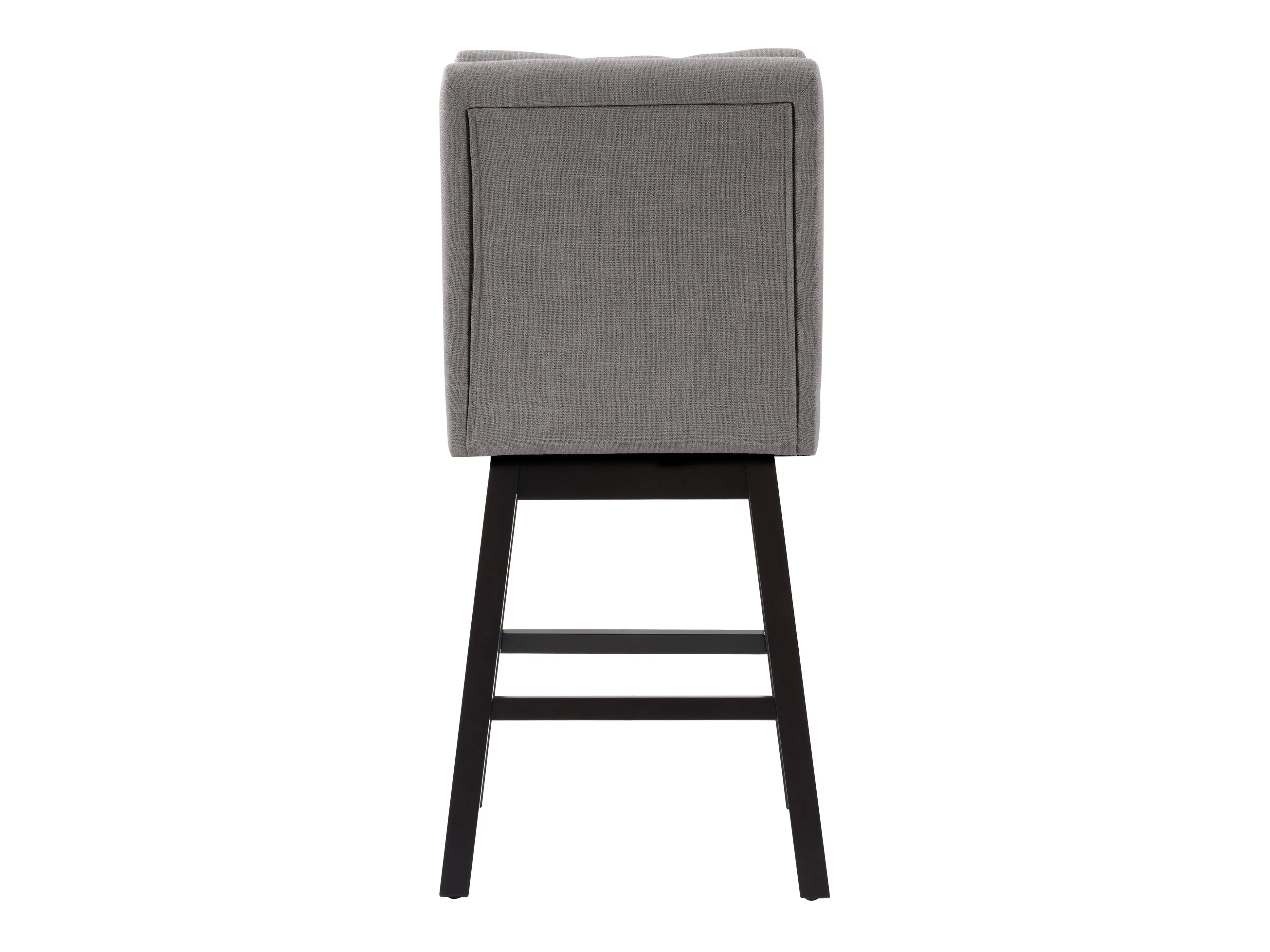 Light Grey Button Tufted Bar Stools