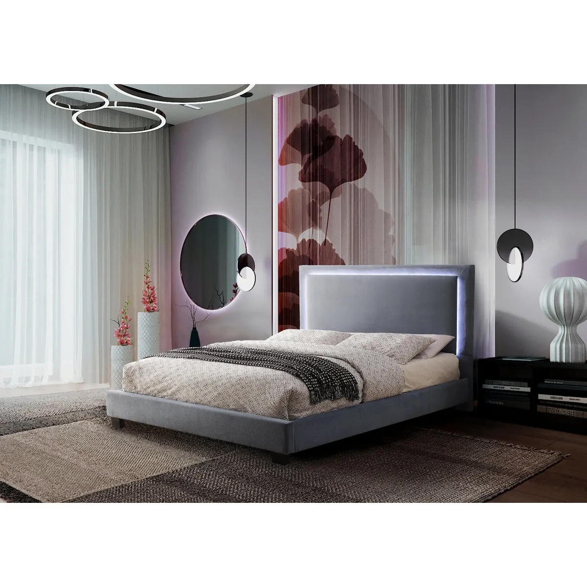 Lumina LED Queen Bed with Ambient Lighting