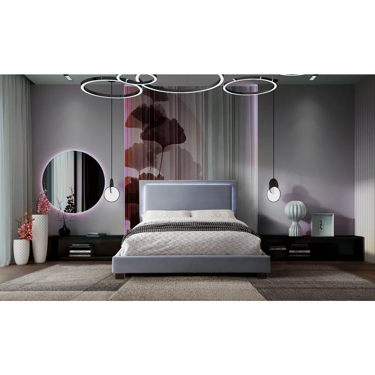 Lumina LED Queen Bed with Ambient Lighting