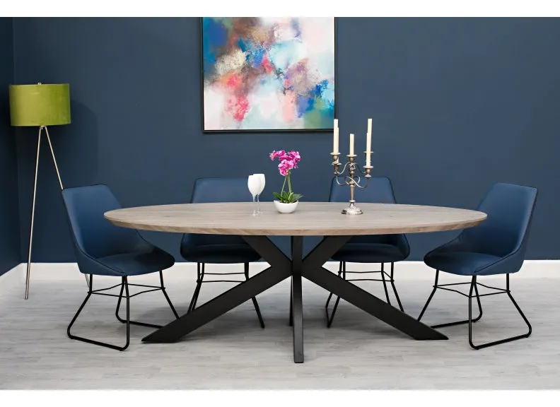 Manhattan Oval Dining Tables (Pre-Order both 1.8 m & 2.2 m Oak)