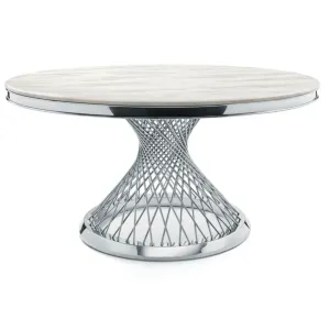 Marble Top Round Dining Table