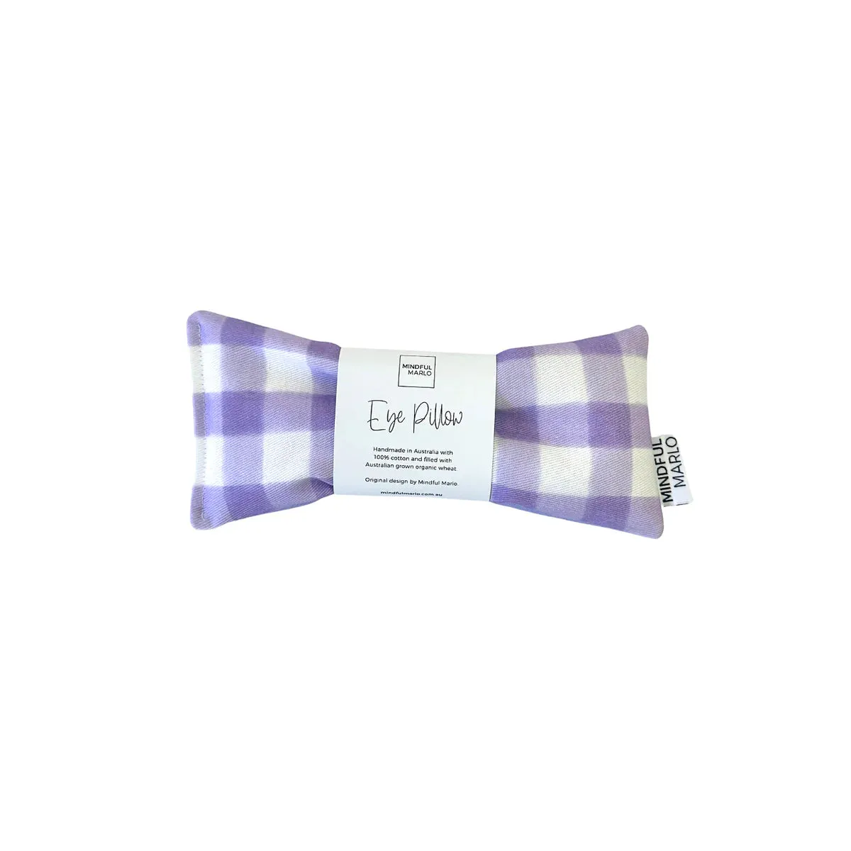 Mindful Marlo Eye Pillow - Gingham Violet