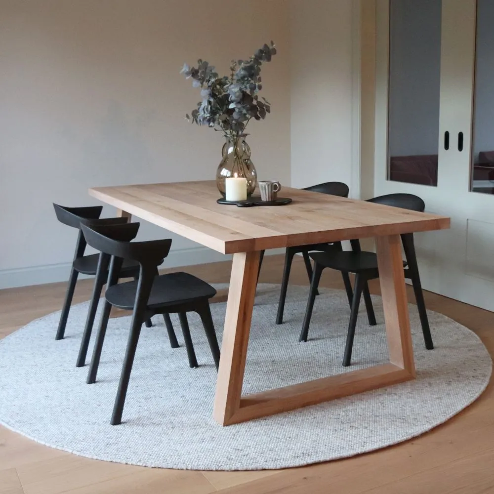 Mix and Match Dining Table - A Leg or Trapeze Leg