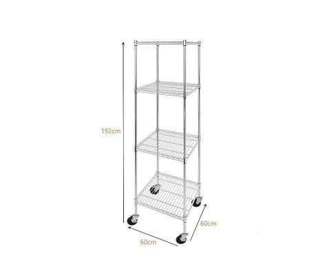 Modular Wire Storage Shelf 600 x 600 x 1800mm Steel Shelving