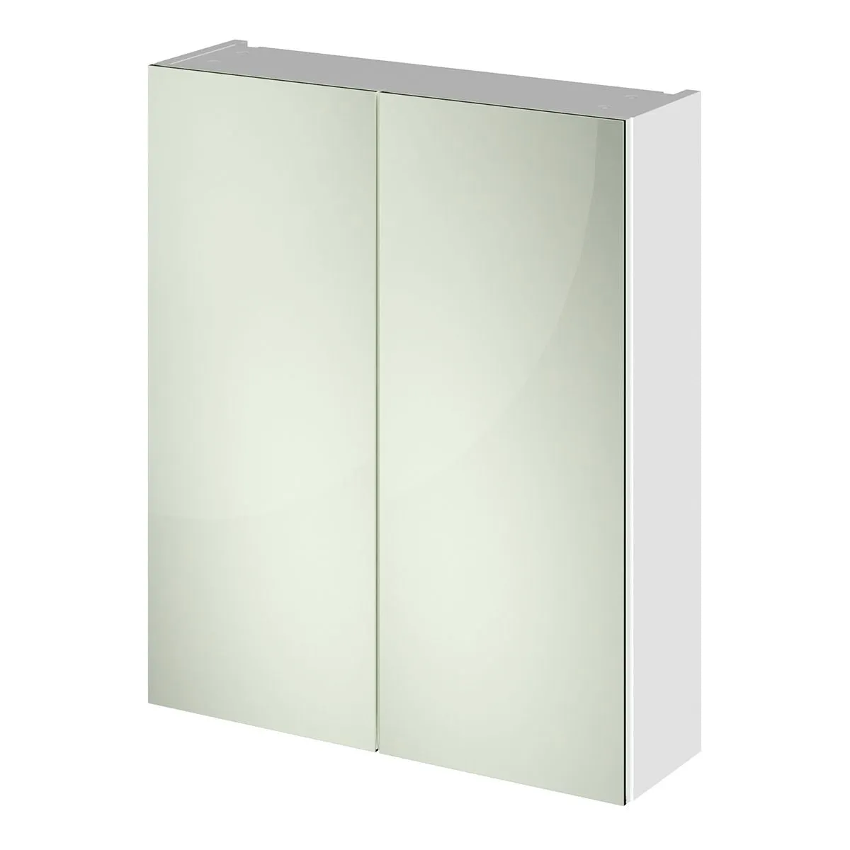 Nuie Parade 600 mm Wall Mounted Mirror Cabinet in White