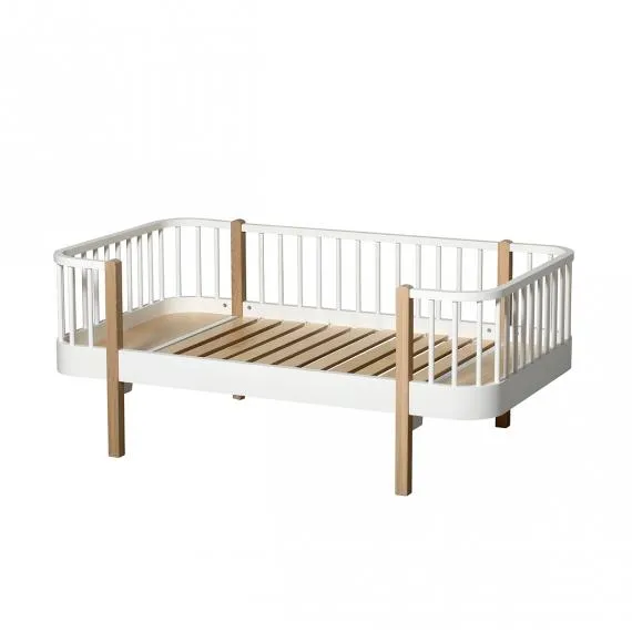 Oliver Furniture - Wood Junior Day Bed in White & Oak