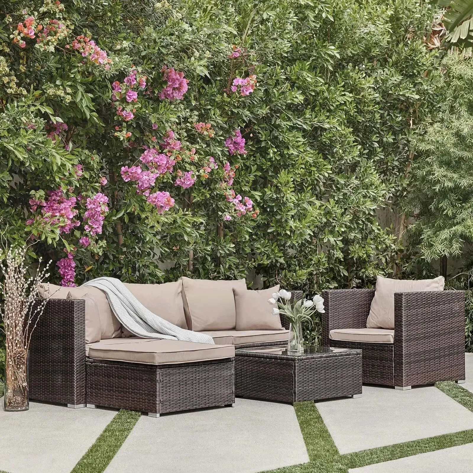 Outdoor Sectional Sofa Set