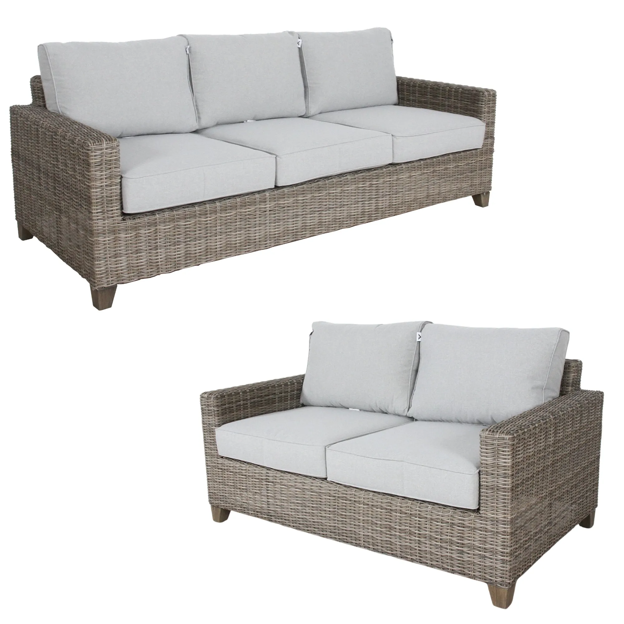 Outdoor Wicker Rattan Sofa Set, 2 3 Seater, Aluminium Frame