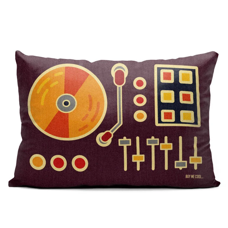 Pop Turntable - Throw Pillow