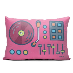 Pop Turntable - Throw Pillow