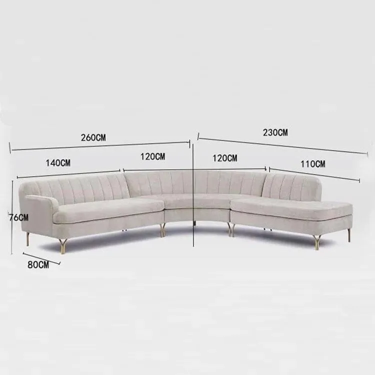 Ruth Sectional Curve Sofa