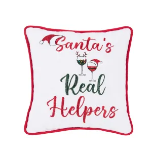 Santa's Real Helpers Mini Pillow