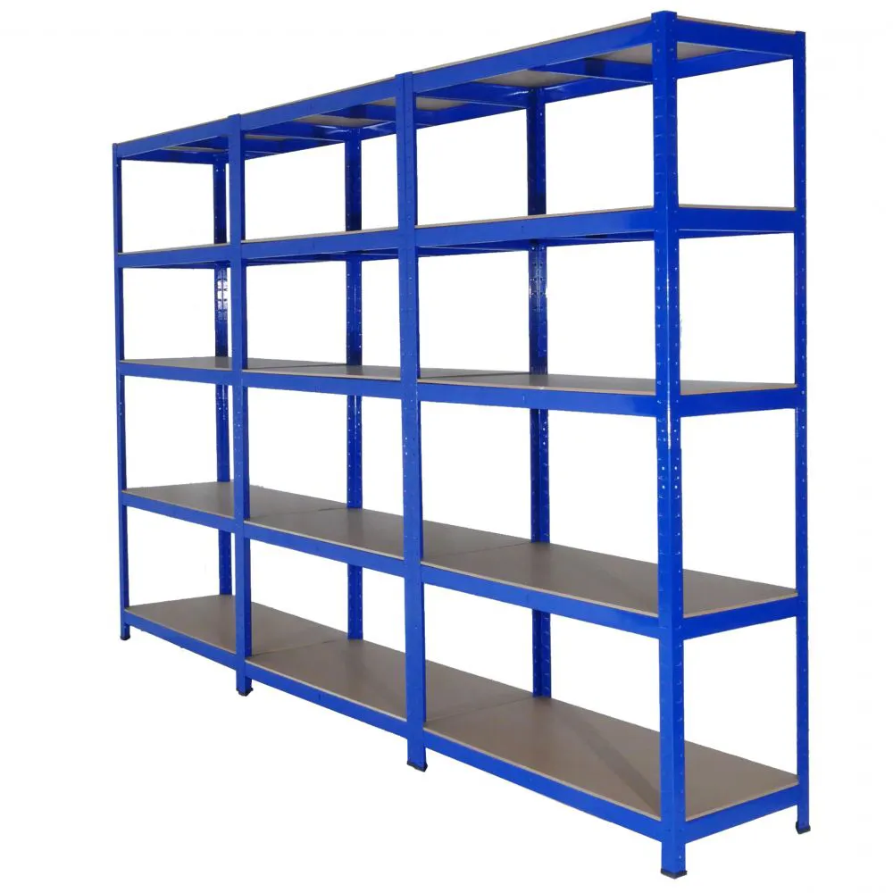 Select Your Size - 3 Bay MEGA DEAL Garage Shelving Units / Racking 5 Levels