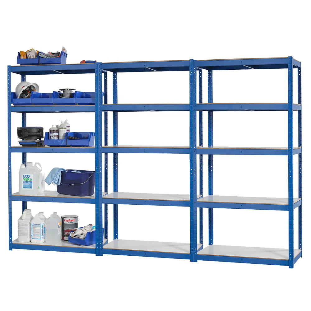 Select Your Size - 3 Bay MEGA DEAL Garage Shelving Units / Racking 5 Levels