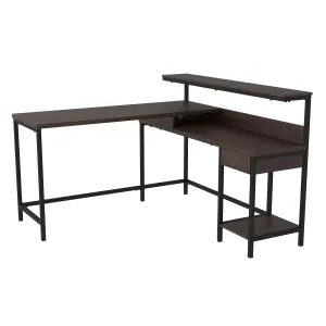 Signature Design by Ashley Camiburg H283-24 L-Desk with Storage