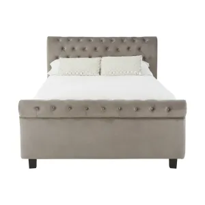 STAMFORD STEEL SHADE KINGSIZE OTTOMAN BED