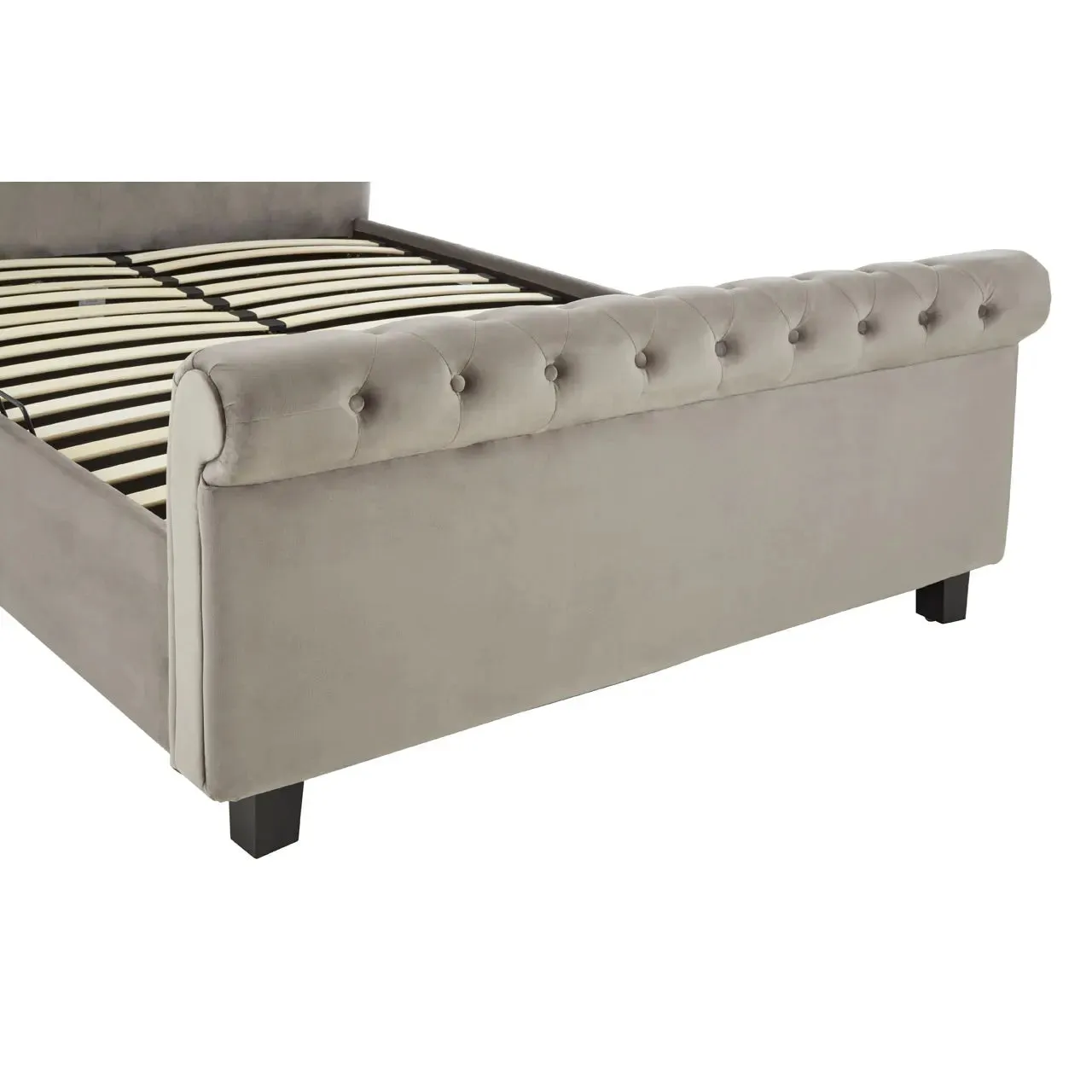 STAMFORD STEEL SHADE KINGSIZE OTTOMAN BED