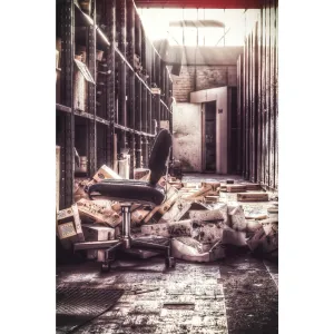 Storage Shelves | Abandoned Shoe Factory