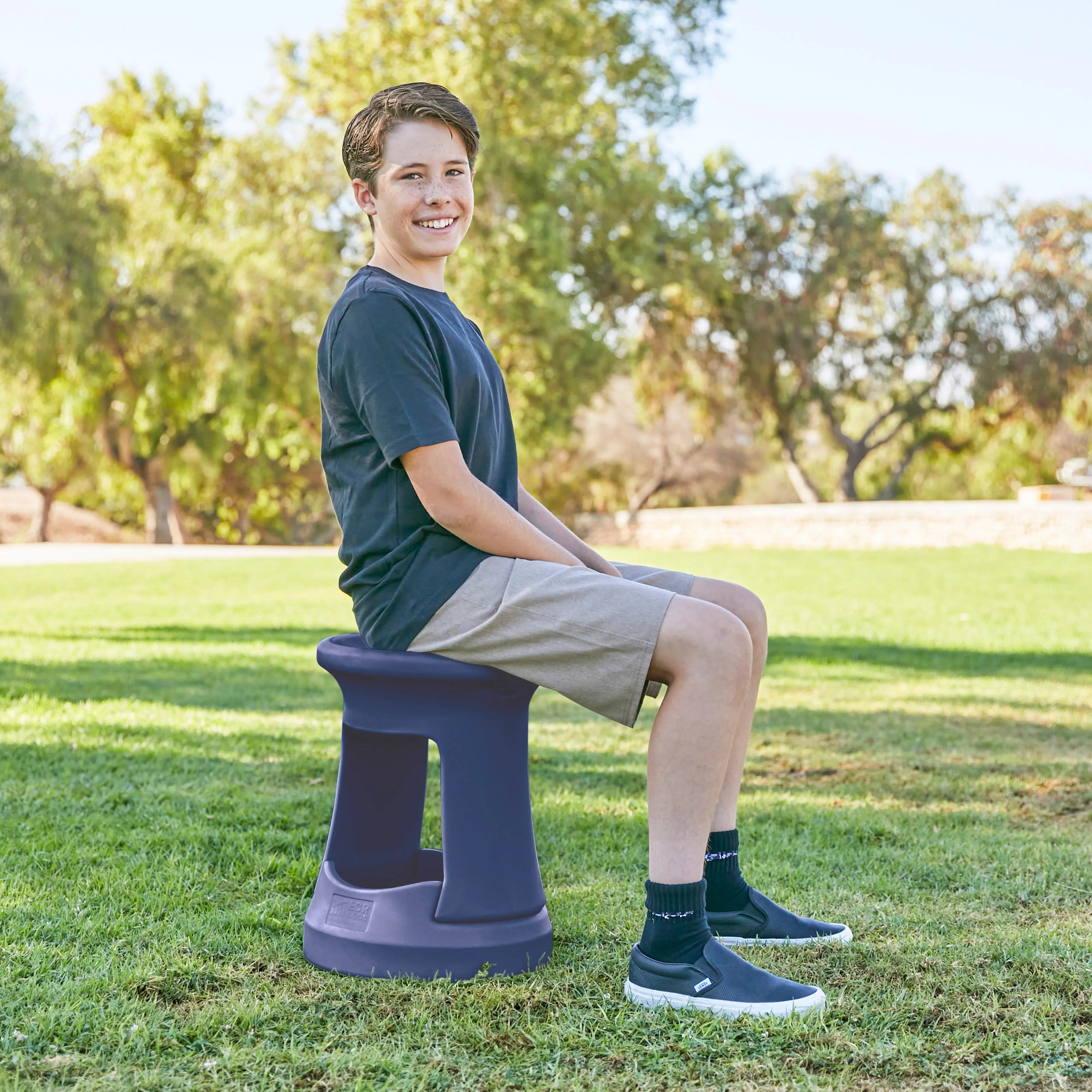 Storage Wobble Stool, Active Learning Chair, Flexible Seating, 18in Seat Height