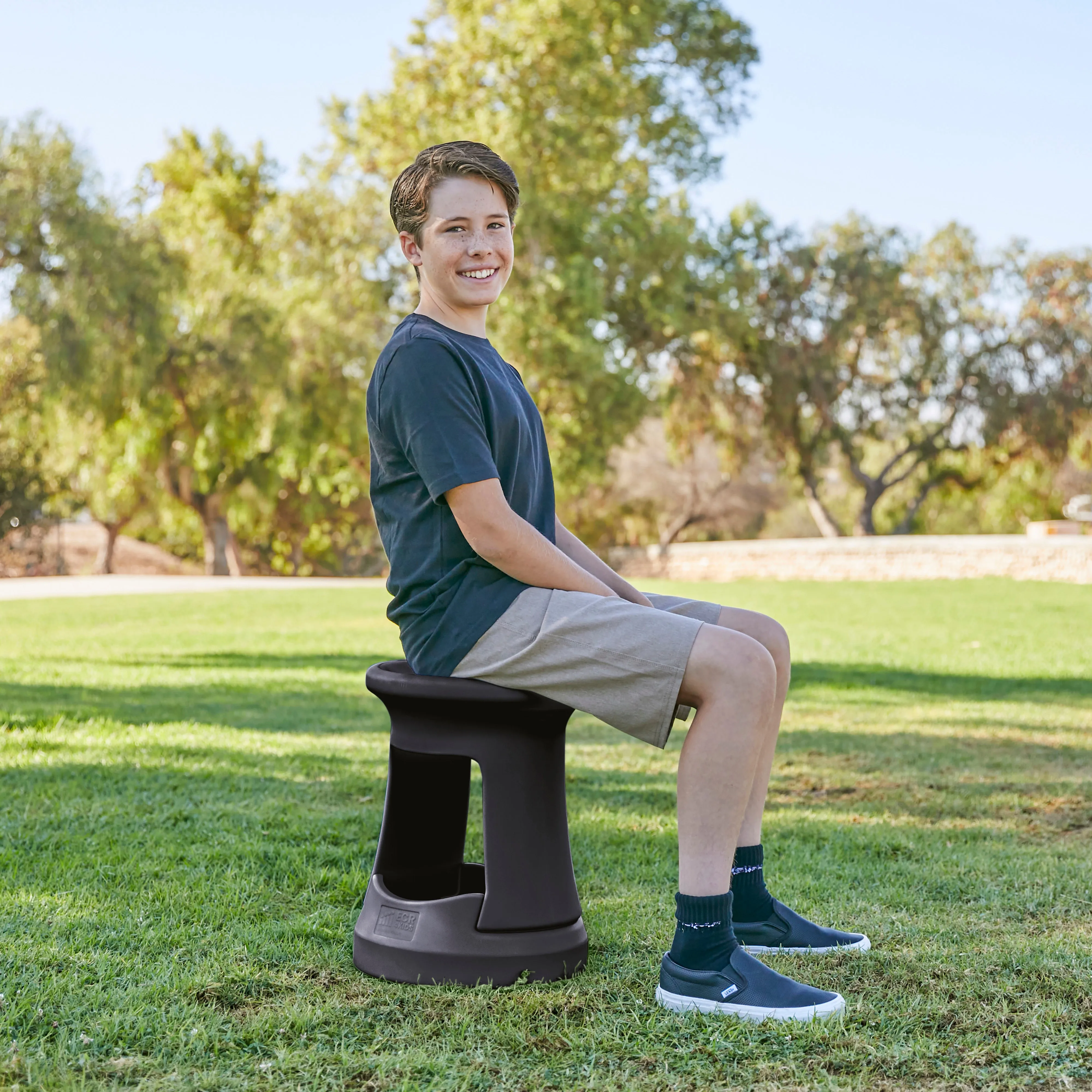 Storage Wobble Stool, Active Learning Chair, Flexible Seating, 18in Seat Height