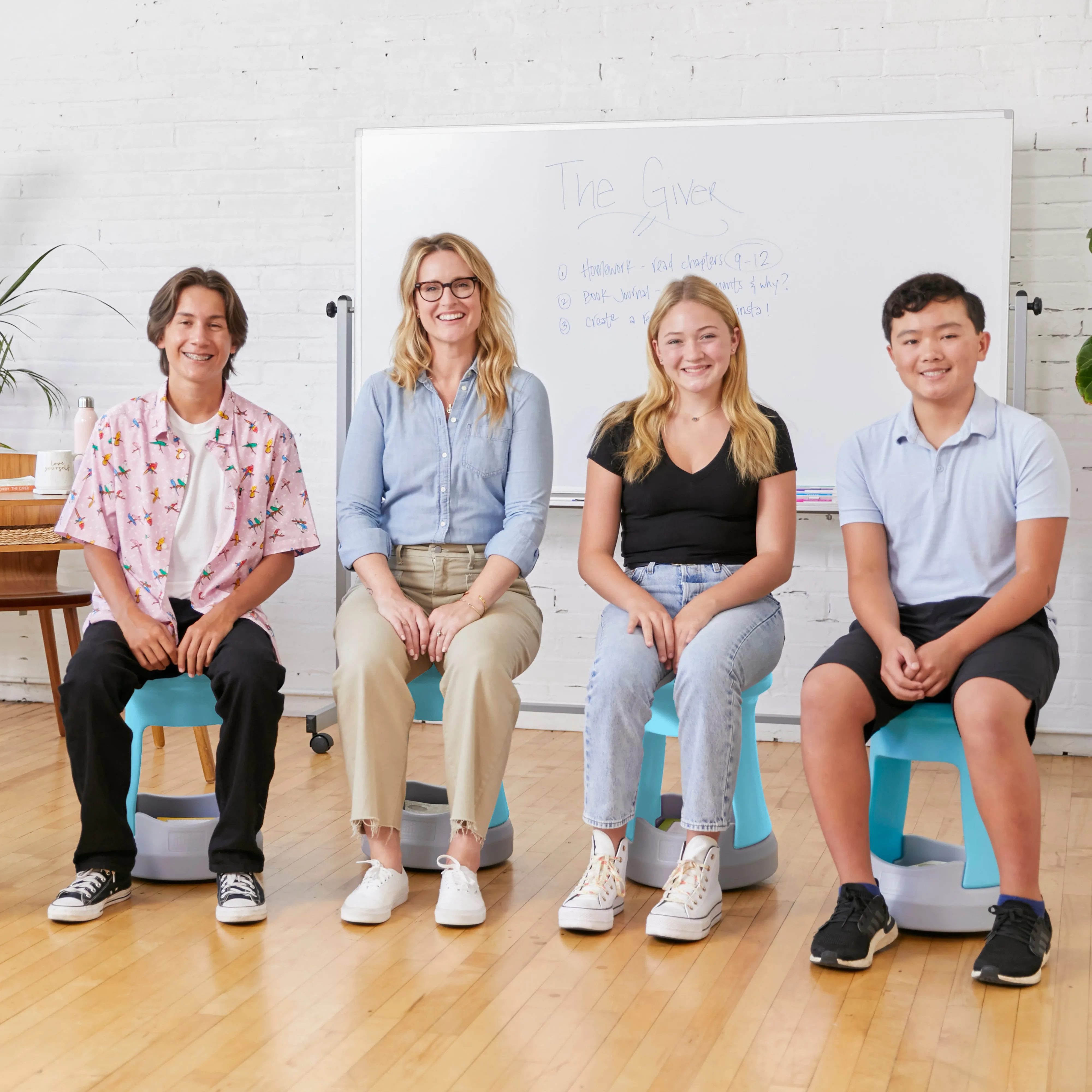 Storage Wobble Stool, Active Learning Chair, Flexible Seating, 18in Seat Height