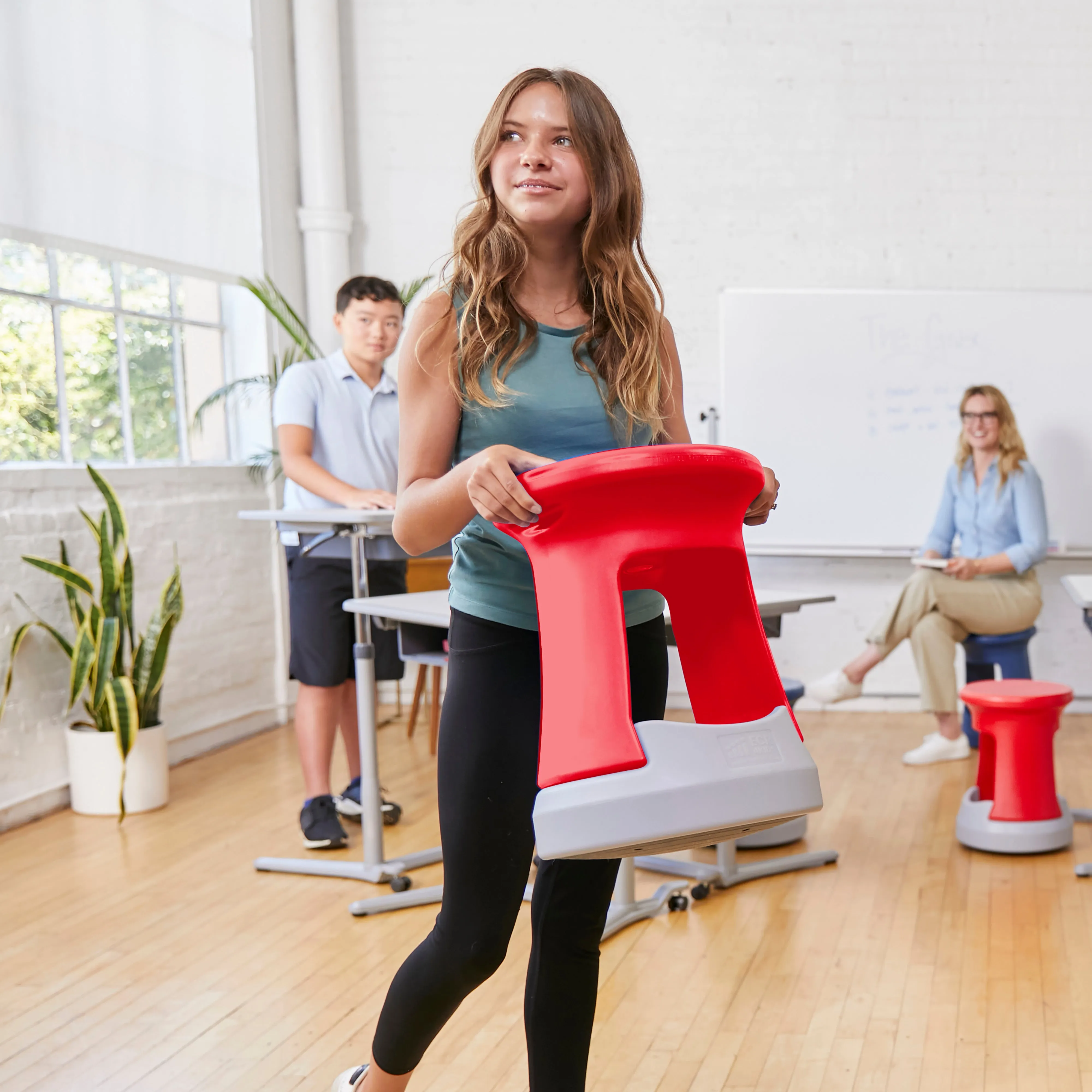 Storage Wobble Stool, Active Learning Chair, Flexible Seating, 18in Seat Height