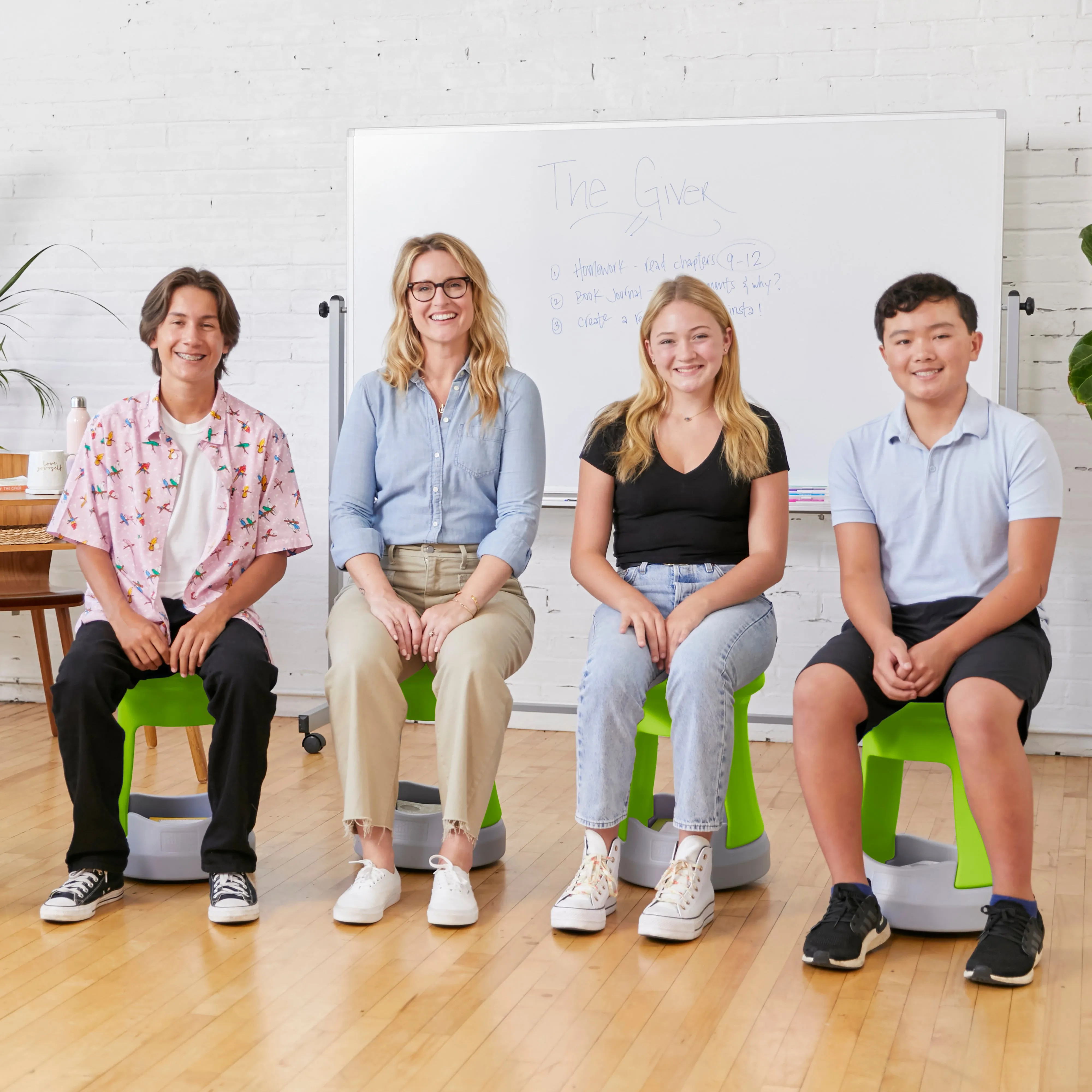 Storage Wobble Stool, Active Learning Chair, Flexible Seating, 18in Seat Height