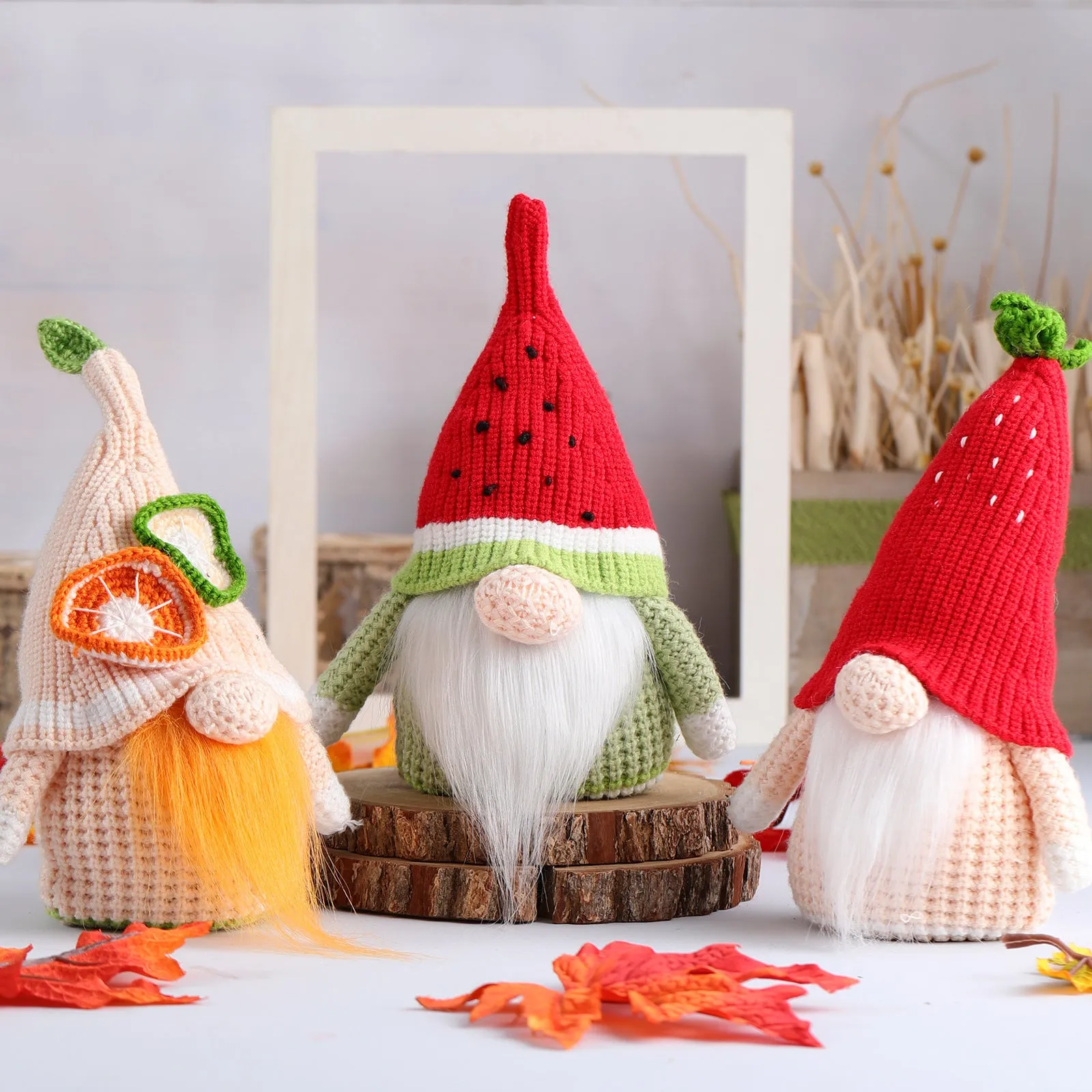 Summer Fruit Collection Gnome Faceless Doll Piece Desktop Venue Arrangement Home decoration Dwarfs