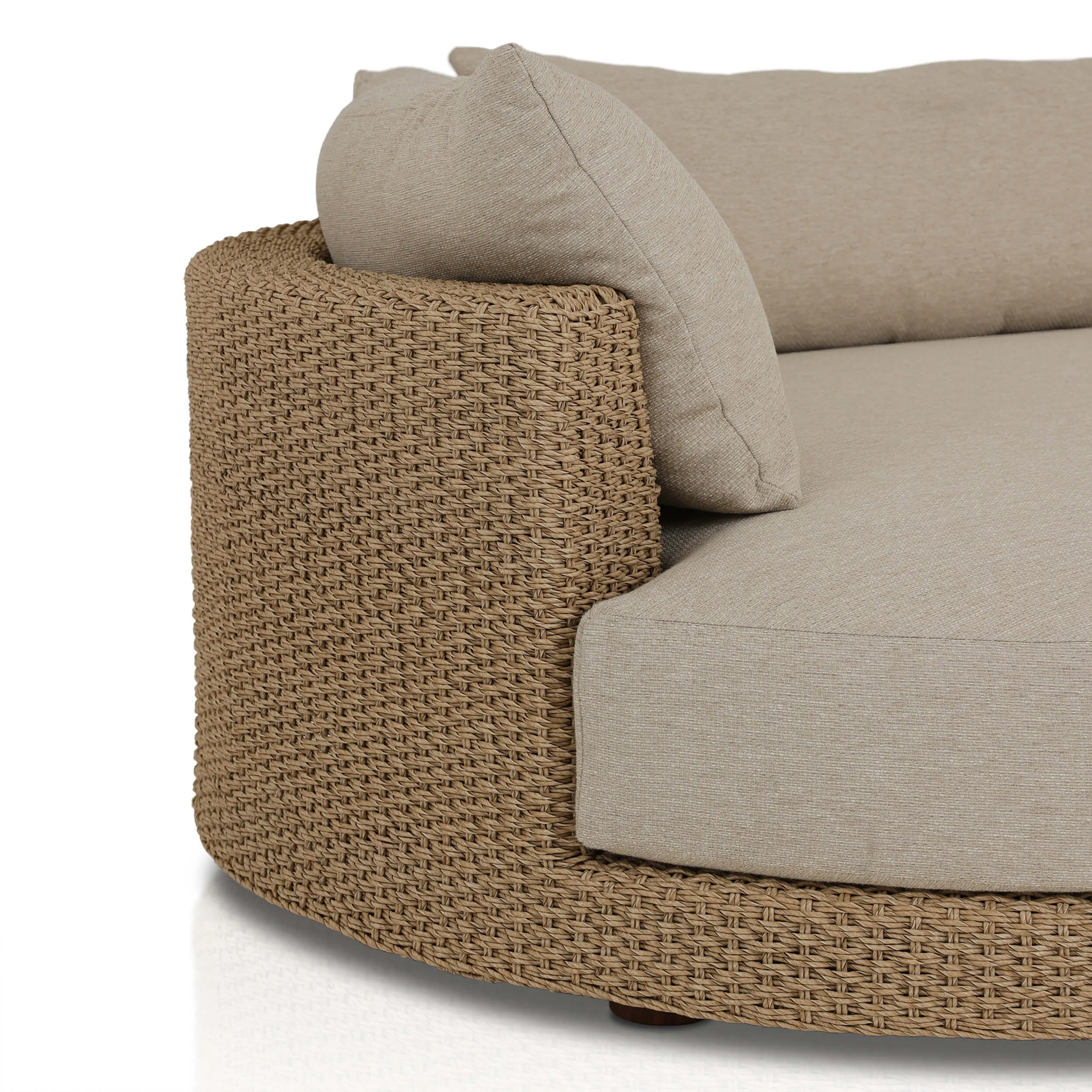 Sylvan 2 Piece Outdoor Sectional, Dove Taupe