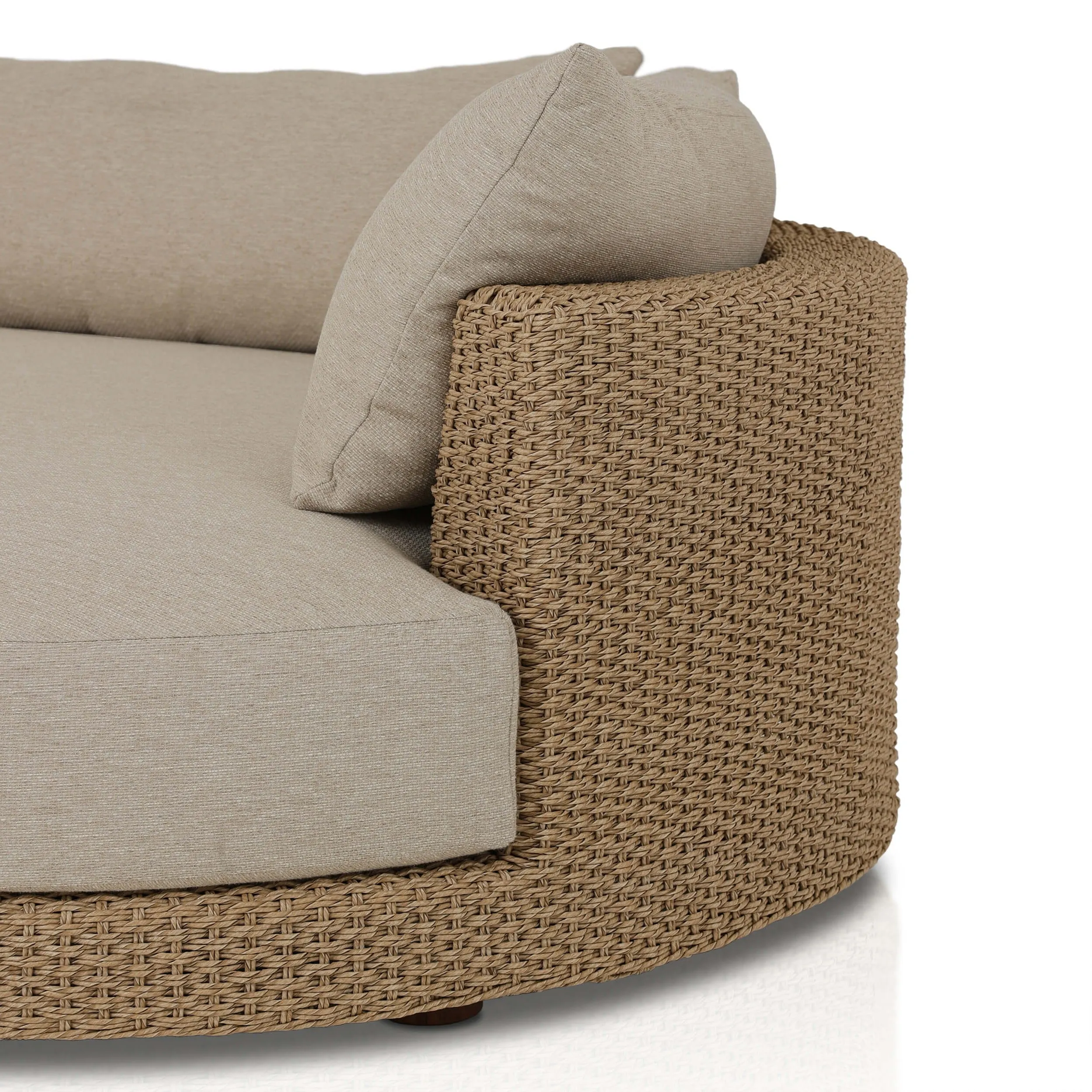 Sylvan 2 Piece Outdoor Sectional, Dove Taupe