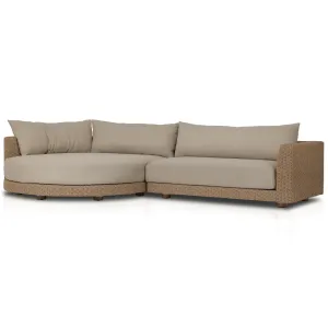 Sylvan 2 Piece Outdoor Sectional, Dove Taupe