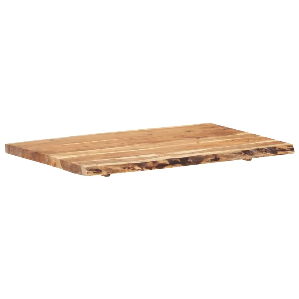 Table Top Solid Acacia Wood 100x(50-60)x3.8 cm