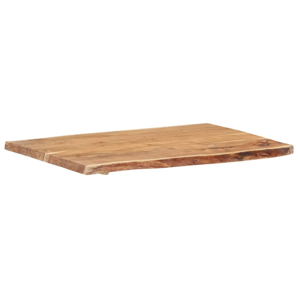 Table Top Solid Acacia Wood 100x(50-60)x3.8 cm