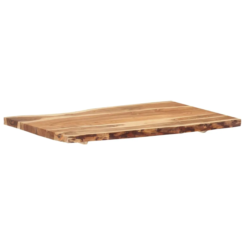 Table Top Solid Acacia Wood 100x(50-60)x3.8 cm