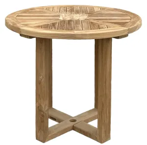 Teak Pedestal Bistro Table