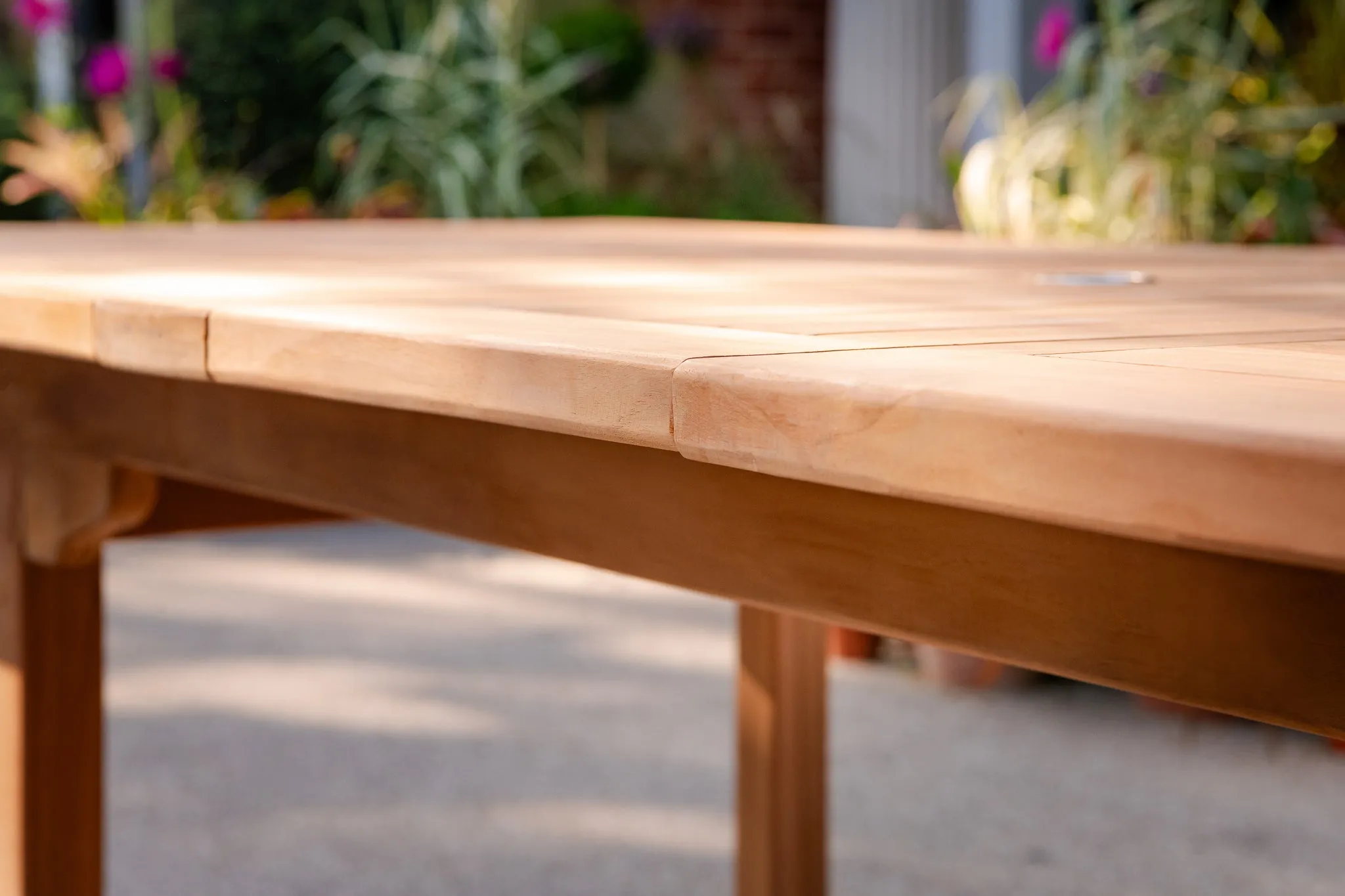 The Chartwell Rectangle Extending Teak Table