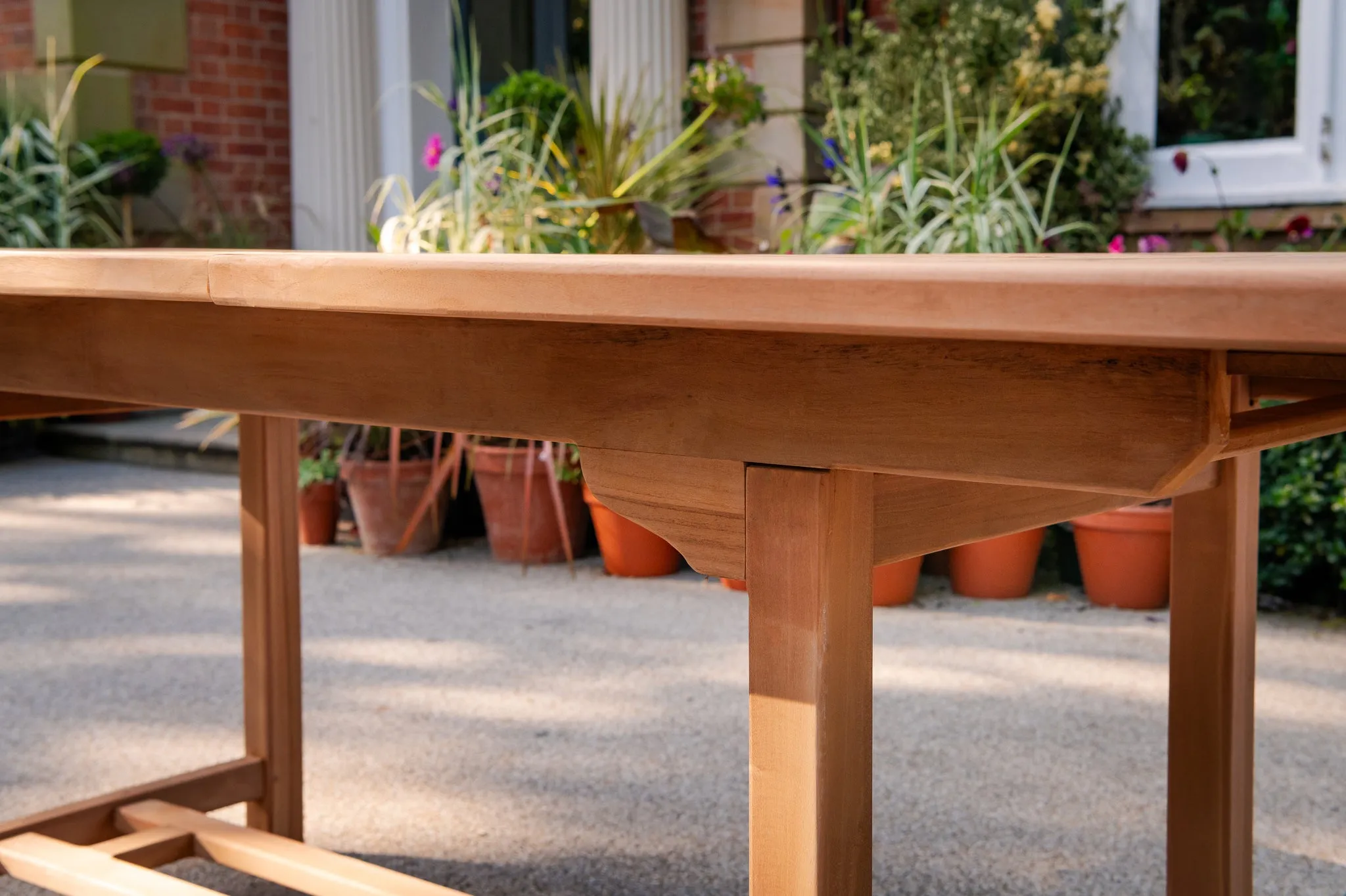 The Chartwell Rectangle Extending Teak Table