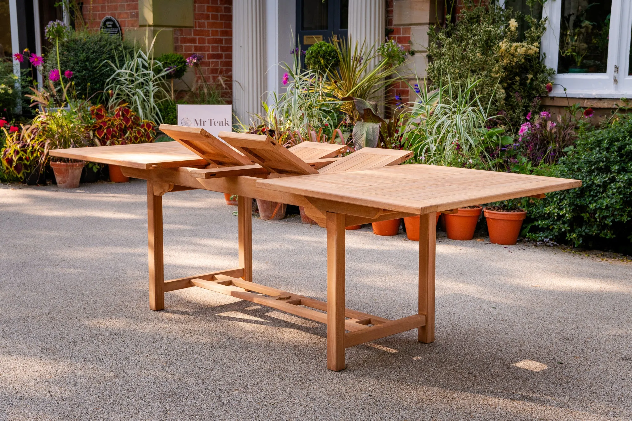 The Chartwell Rectangle Extending Teak Table