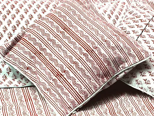 Tilonia® Decorative Pillow Cover - Centipede Stripe in Cranberry