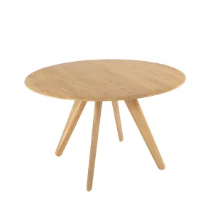 tom dixon | slab table round | natural oak 120cm