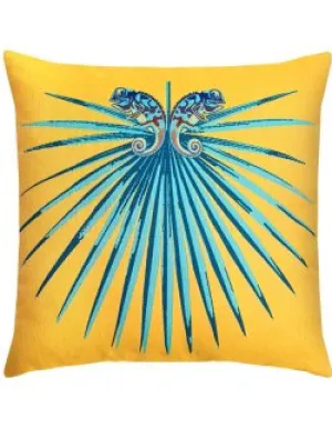 Tropics Chameleon Sunbrella® Outdoor Pillows