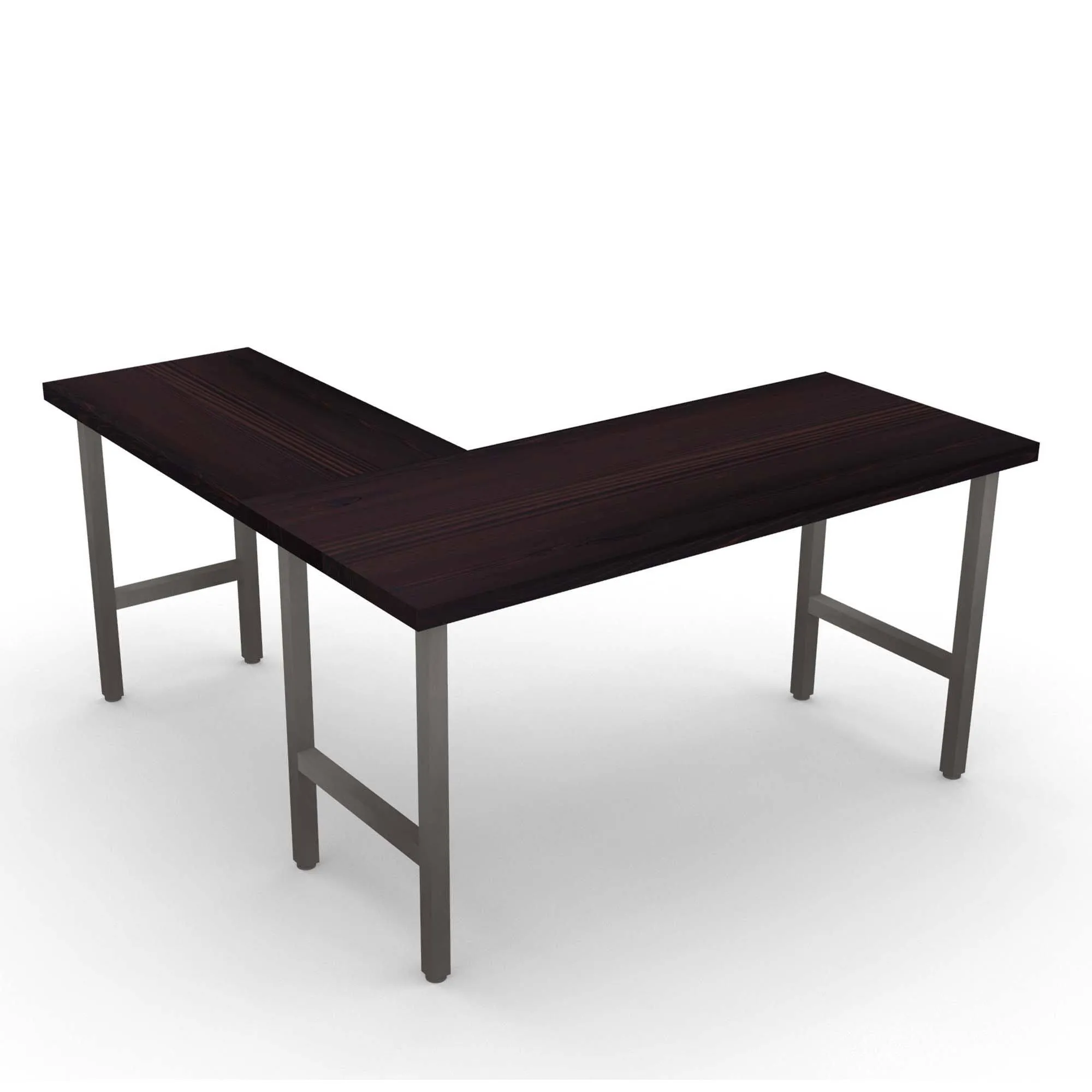 Urban Wood & Steel L Desk