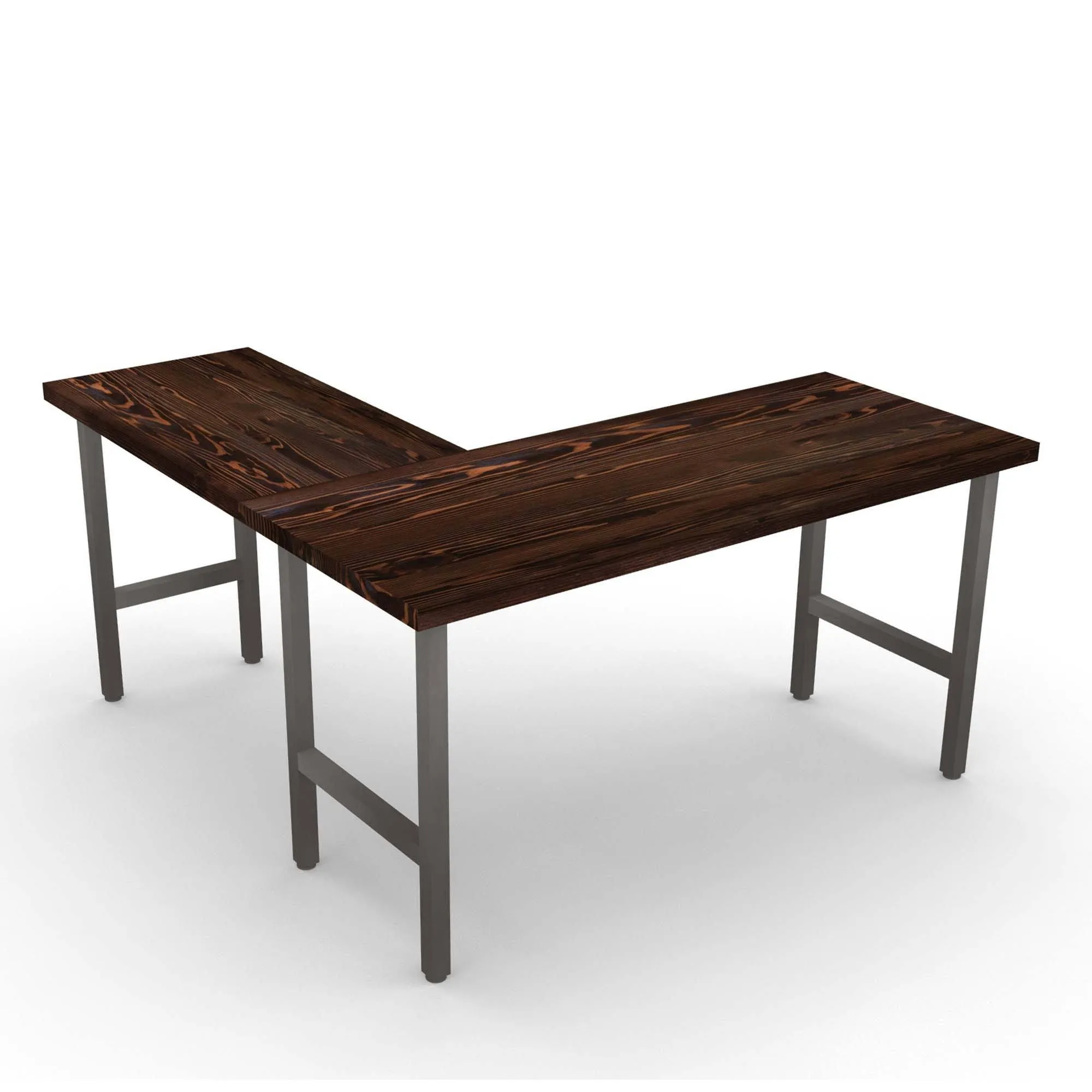 Urban Wood & Steel L Desk