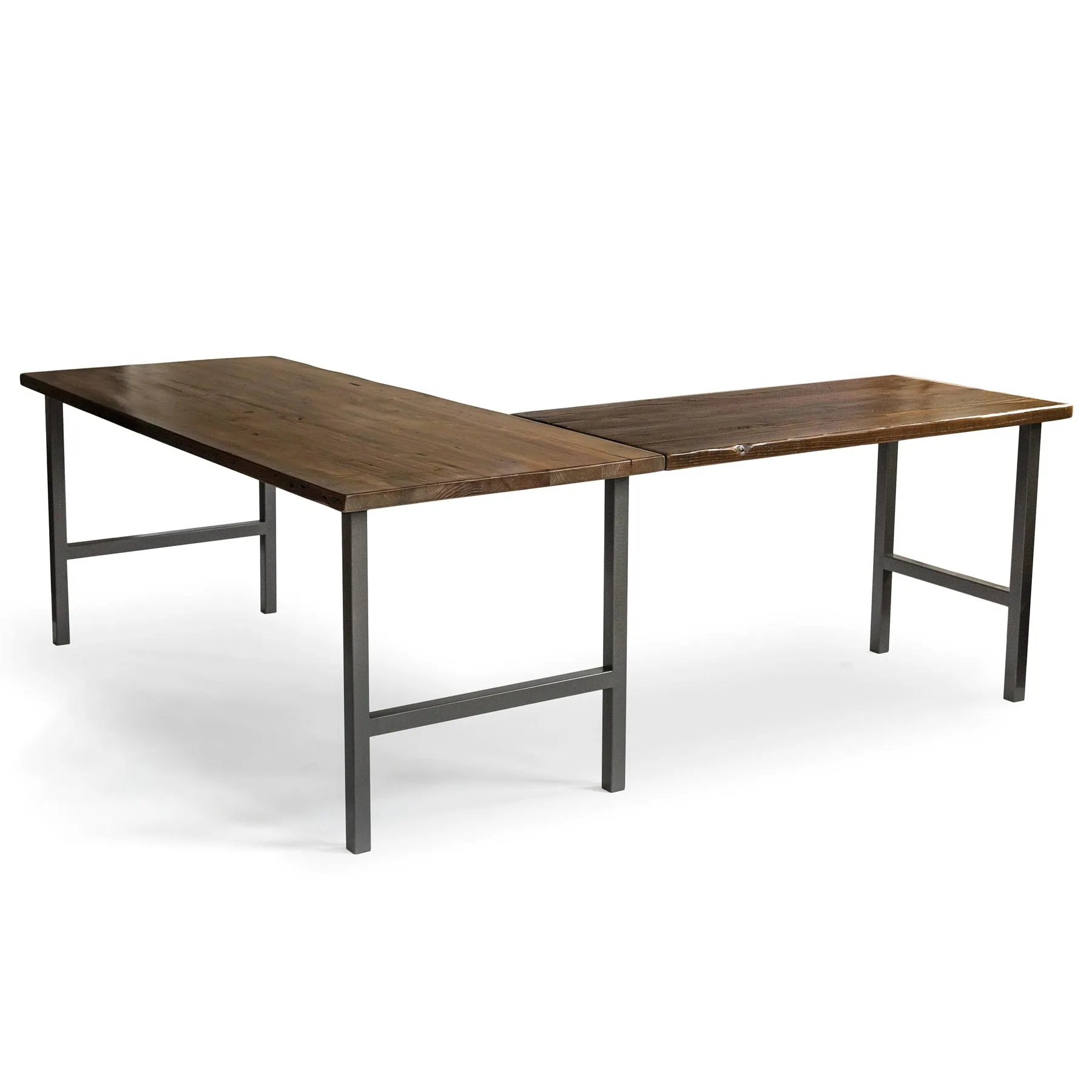 Urban Wood & Steel L Desk