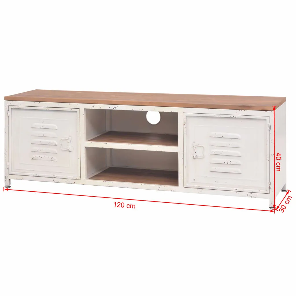 vidaXL TV Cabinet 120x30x40 cm White