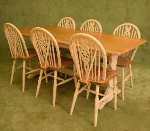 Vintage Restored Table & 6 Chairs