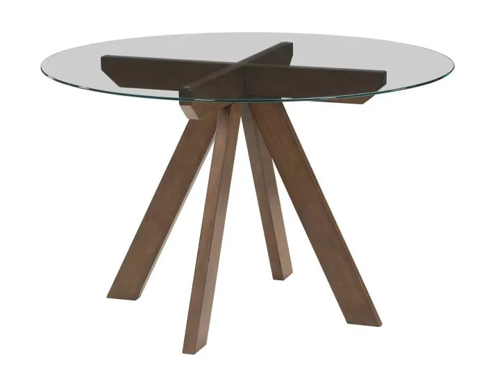 Wade 48-inch Round Glass-Top Dining Table