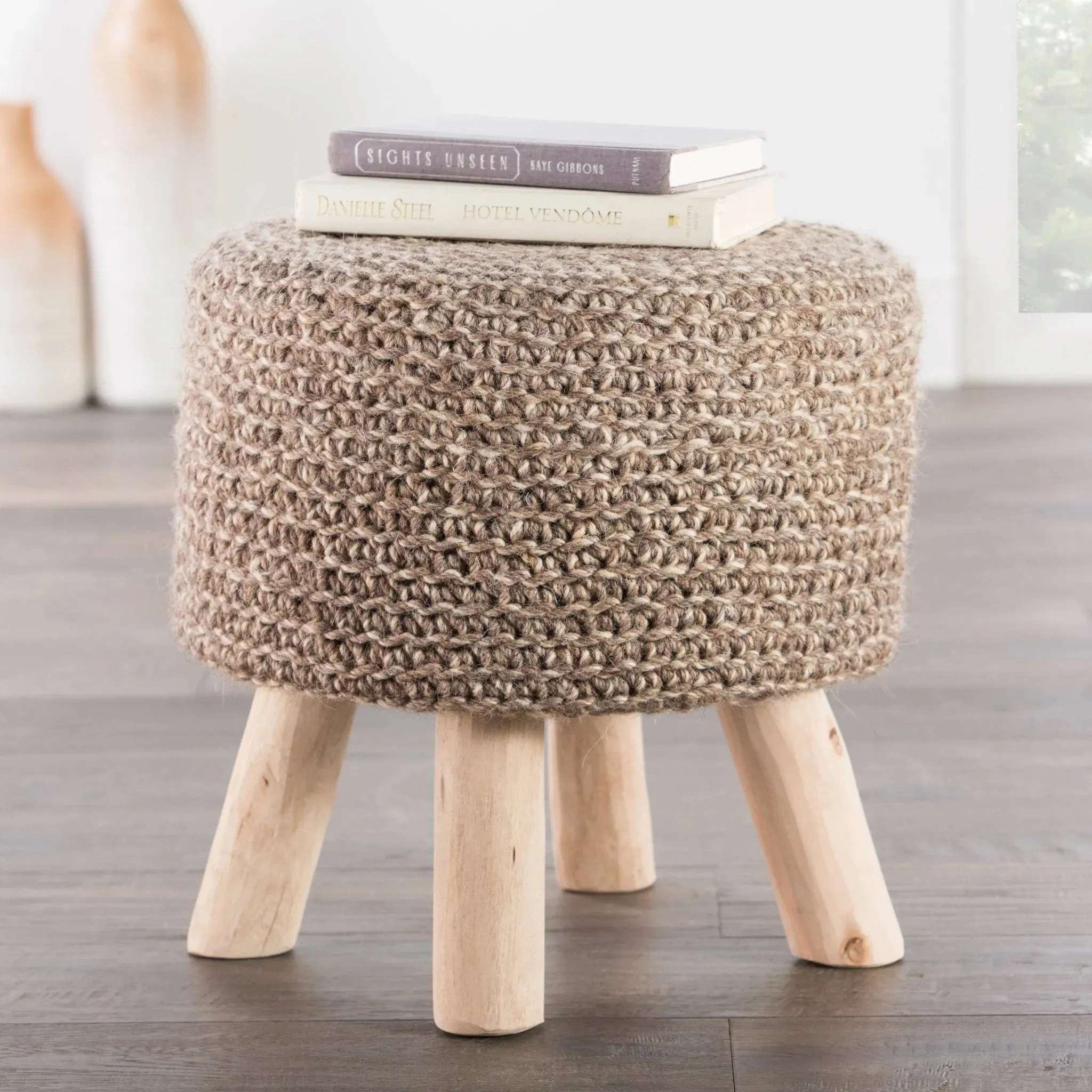 Westport WES02 Taupe Pouf