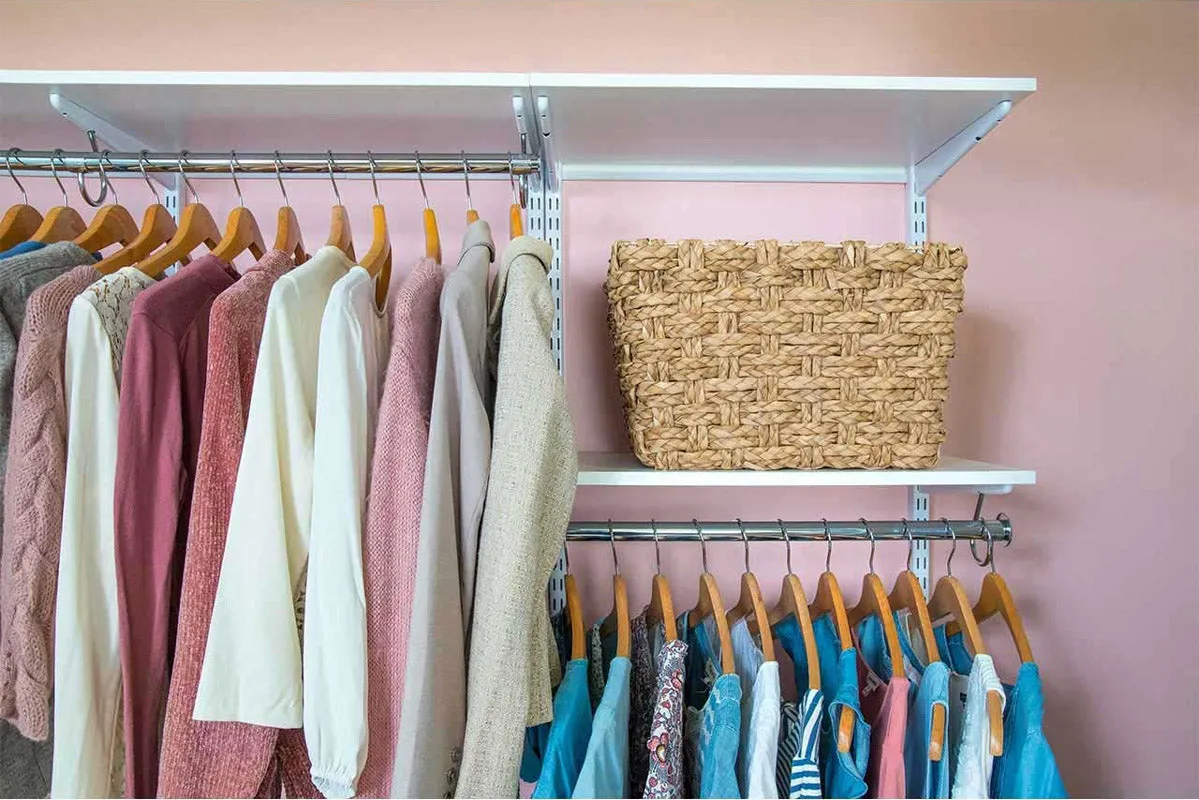 White Solid Wood Laminate Shelf