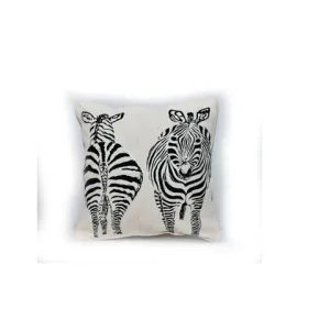 Zebra Hips Pillow Cover | Handmade in Tanzania